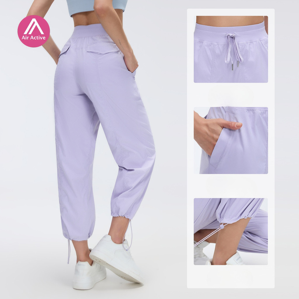 AirActive กางเกงกีฬาผู้หญิงฤดูร้อนแห้งเร็วหลวมตรงขาสองทางสวมใส่สบายๆกลางแจ้งวิ่งออกกําลังกายวิ่งออกกําลังกายวิ่งออกกําลังกายวิ่งออกกําลังกาย