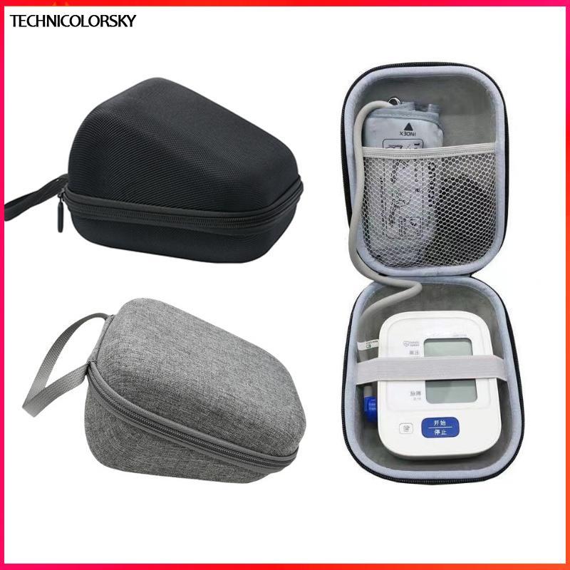Technicolorsky EVA Hard Case สําหรับ Upper Arm เครื่องวัดความดันโลหิตแบบพกพาพกพาพกพาป้องกัน Hard Bag Storage Case TSY