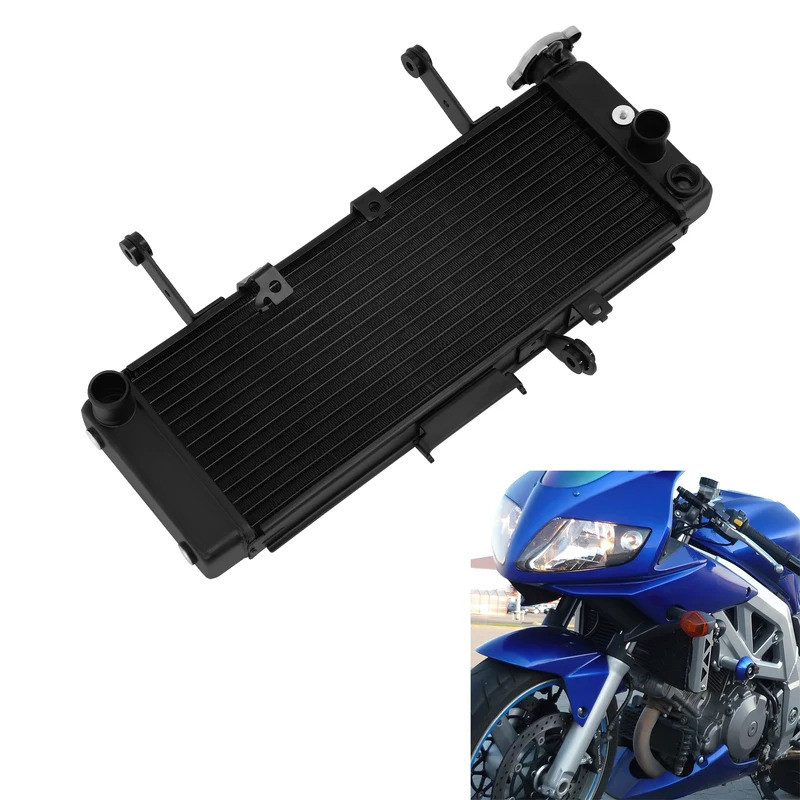 รถจักรยานยนต์อลูมิเนียมหม้อน้ํา Cooler สําหรับ Suzuki SV650 SV650S SV650A SV650SA 2003-2004