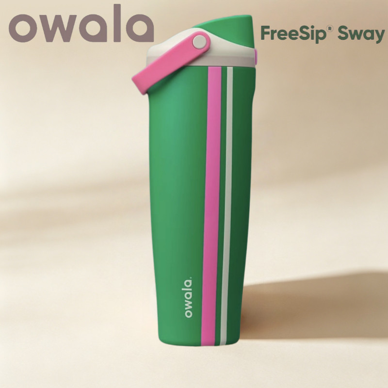 Owala Freesip Sway Vacation Mode 30oz Tumbler - Limited Edition แก้วเก็บความร้อนสแตนเลส, ขวดน้ําหุ้มฉนวนสําหรับของขวัญท่องเที่ยวชายหาด
