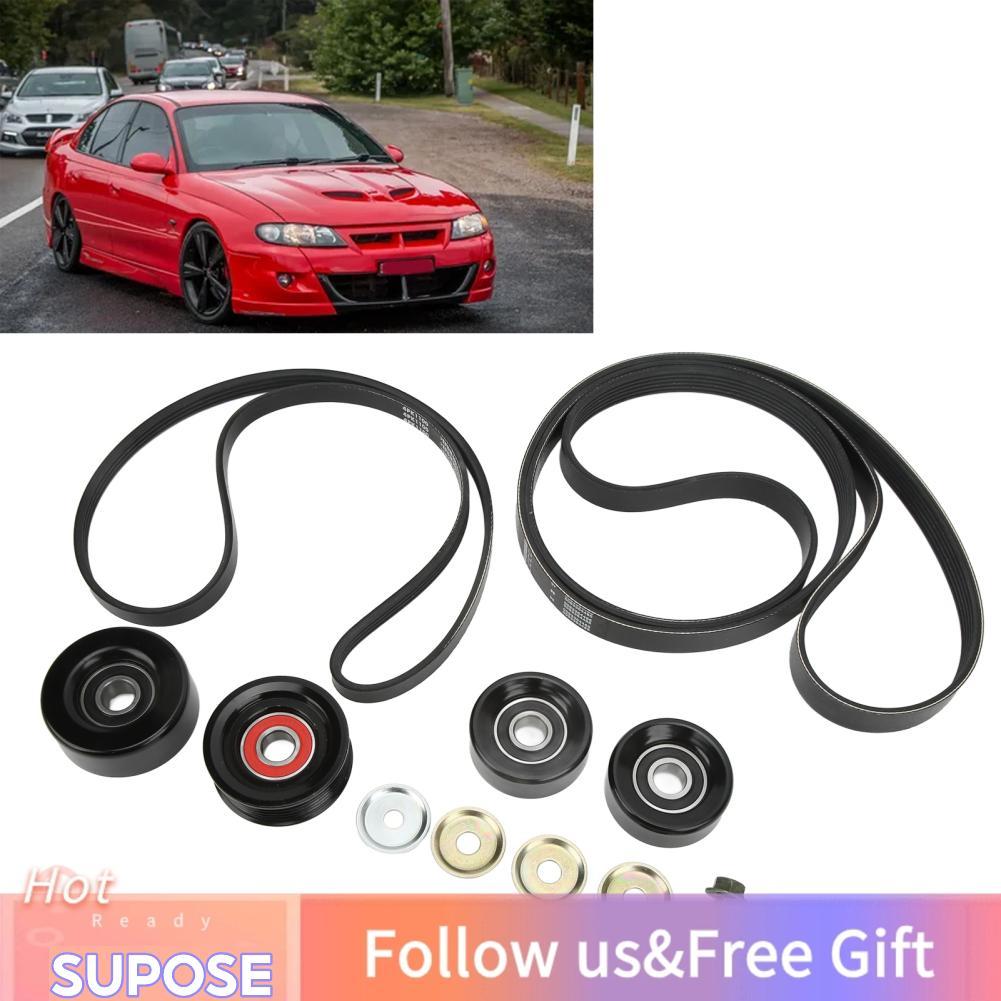 Supose Supose Belt Idler และชุดรอก FYE337042 เสียงต่ำสำหรับ VT VX VU VY V8 LS1 LS2 GEN3 5.7 6.0L