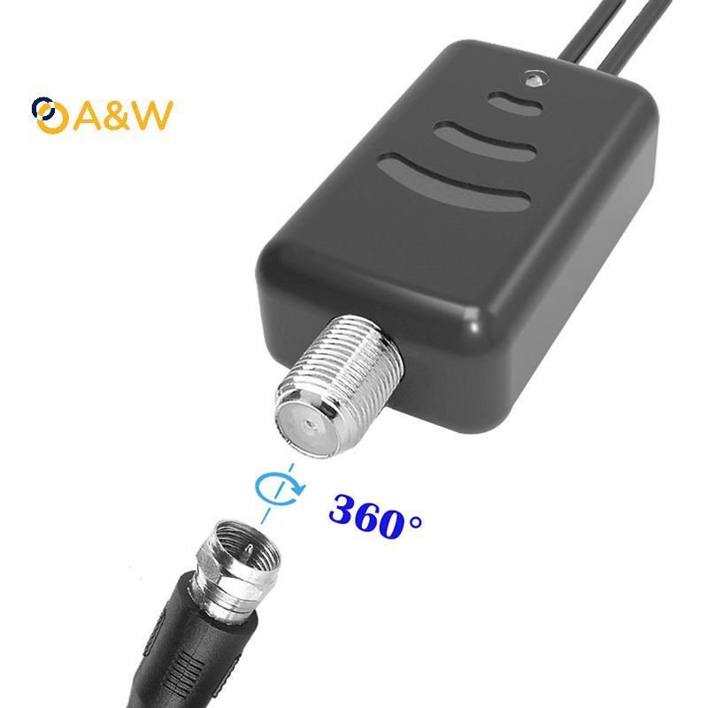 A&W Digital HDTV Aerial Signal Amplifier Booster สําหรับสายเคเบิลทีวี Fox Antenna HD Channel