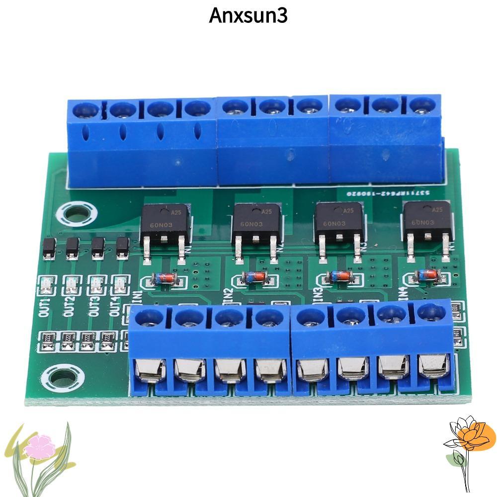 ANXSUN3 4‐Way MOS Tube Module, YYNMOS-4 4 Channel Field Effect Tube Module, Electronic Circuit PWM 3