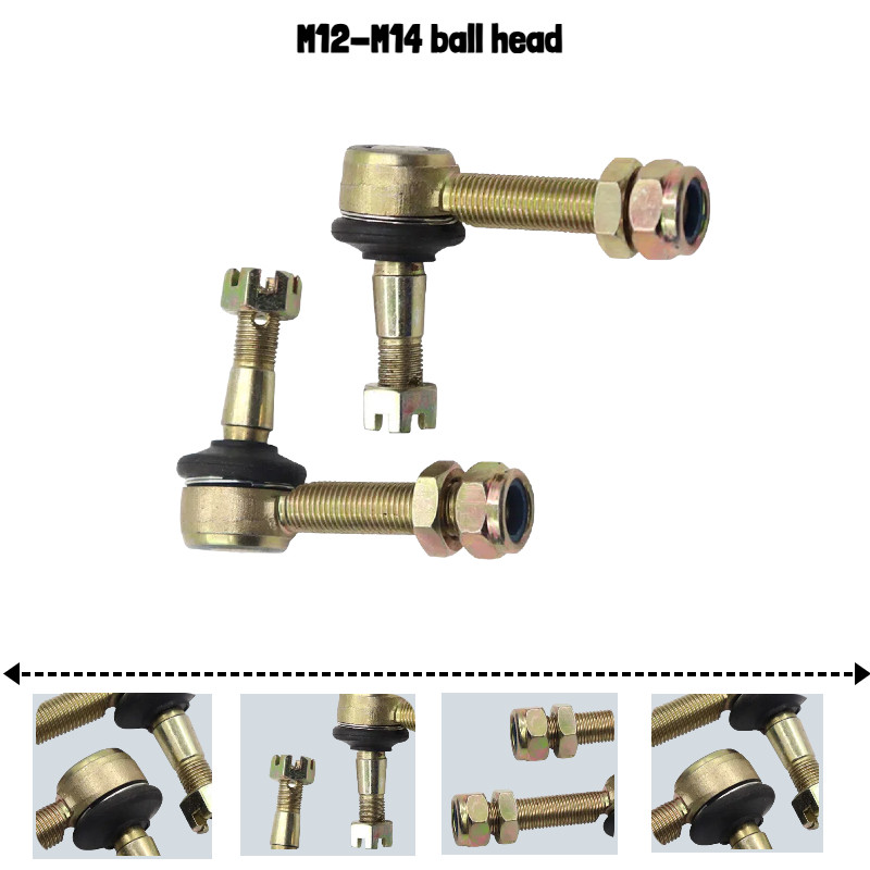 M12-M14 Tie Rod End ชุด Ball Joint สําหรับ Hummer JIANSHE LONGDING 250 ATV Buggy UTV ขนาดใหญ่ Quad จ