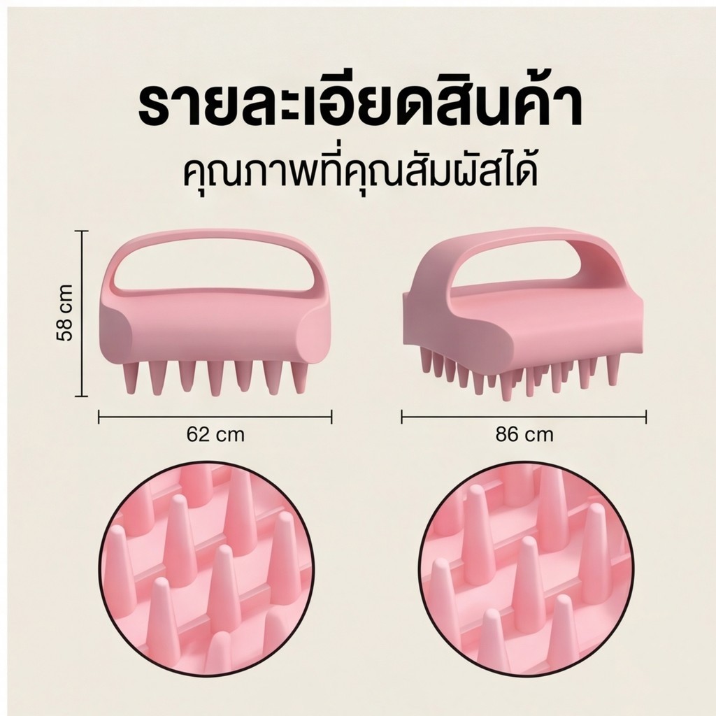 หวีสระผม หวีสระผมสำหรับผู้ชายและผู้หญิง หวี แปรงนวดหนังศีรษะ แปรงสระผม หวีสระผม