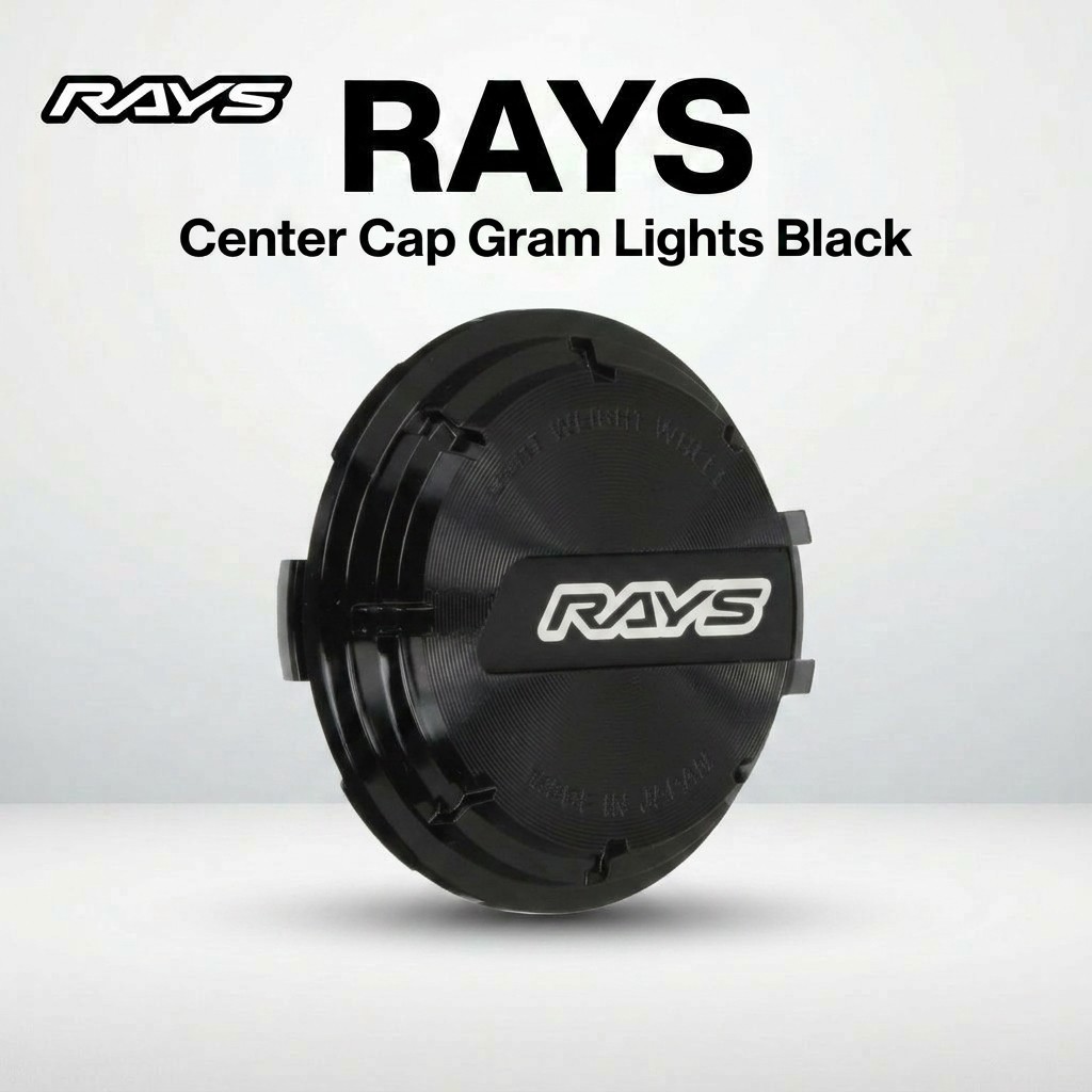 【RAYS】 Center Cap Set Gram Lights Black/Black Set of 4 61025000013BK-4