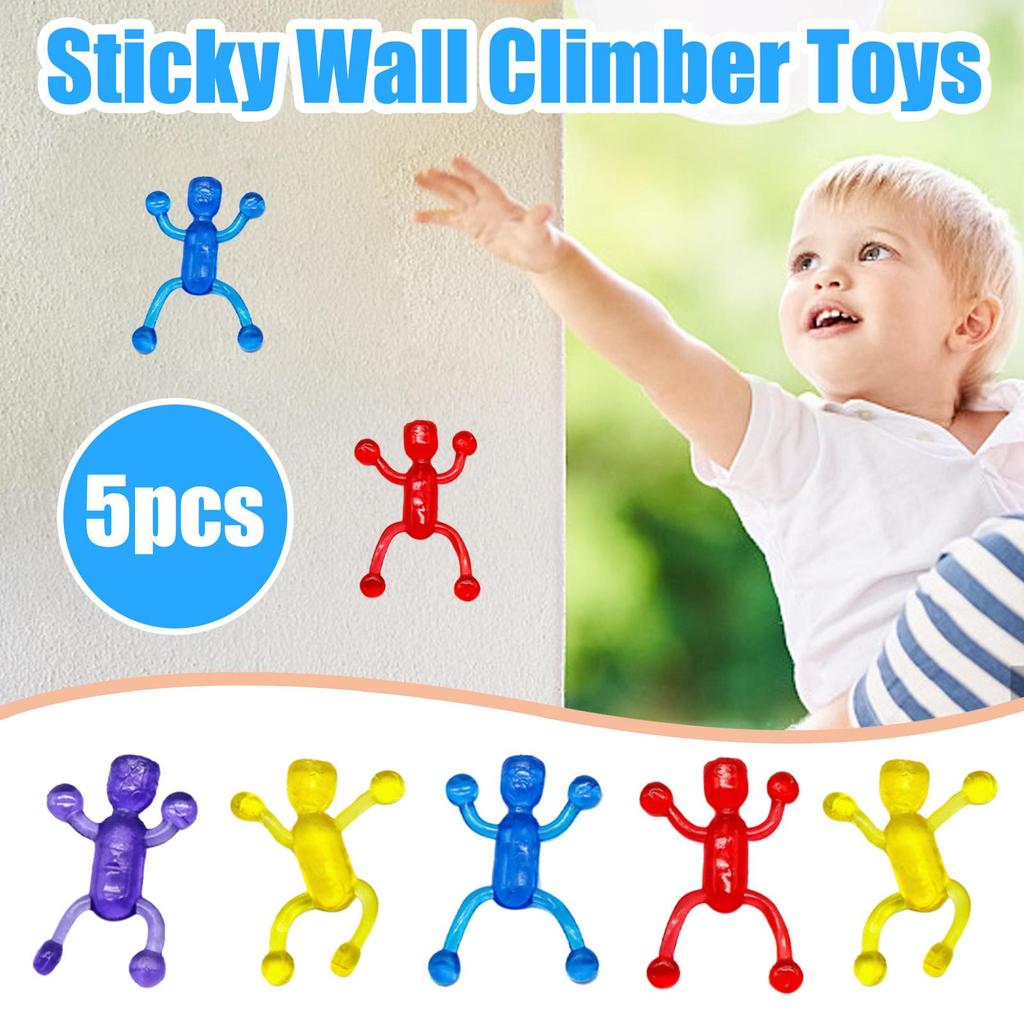 ของเล่นปริศนา Wall Climbing Spider-man ของเล่นเด็ก Artifact Spider-man Decompression Sticky F8p7