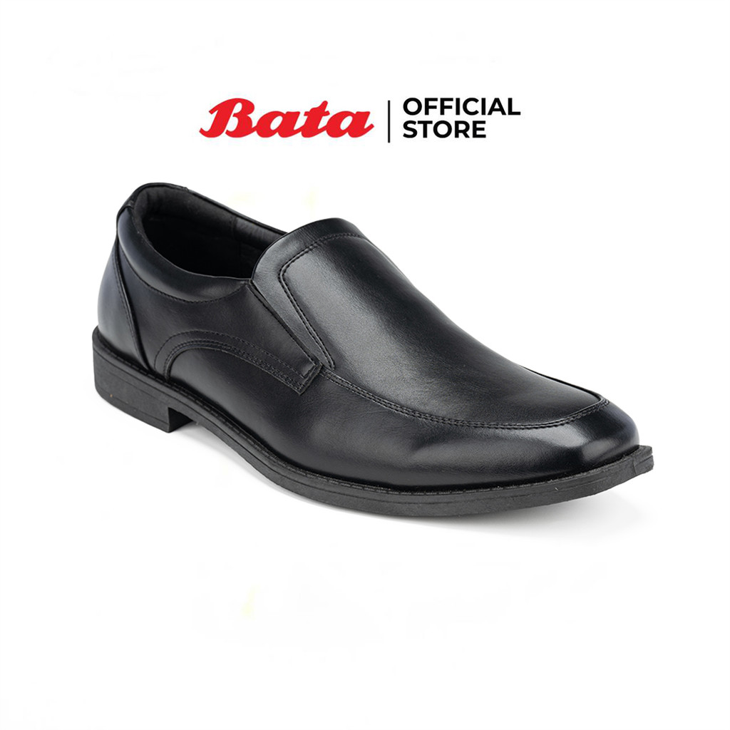 Bata บาจา รองเท้าคัทชู ทางการ พิธีการ แบบสวม สำหรับผู้ชาย รุ่น IBOG2 สีดำ 8316184