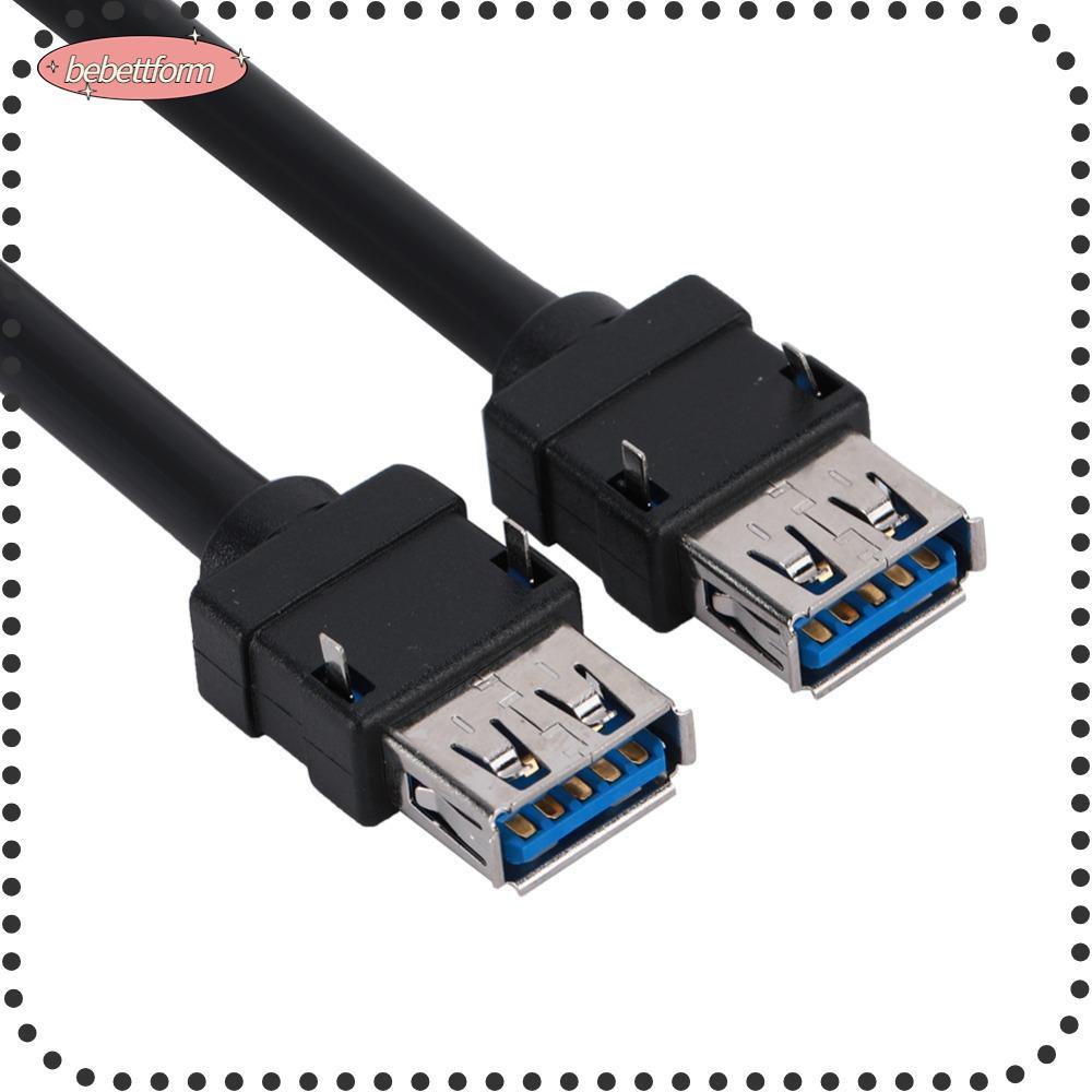 BEBETTKISS สายแผงหน้า USB 3.0 2 พอร์ต 0. ตัวแยกหัว USB 3.0, ทนทาน 19/20PIN USB 3.0 19/20Pin สายเคเบิ