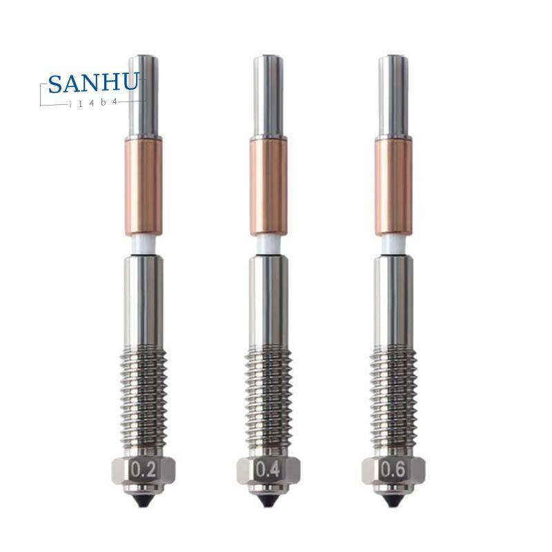 Bimetal หัวฉีด 0.2/0.4/0.6 มม.,Nozzle สําหรับ QIDI Q2 Q2c 3D เครื่องพิมพ์, สําหรับ PLA, PETG, ABS, A