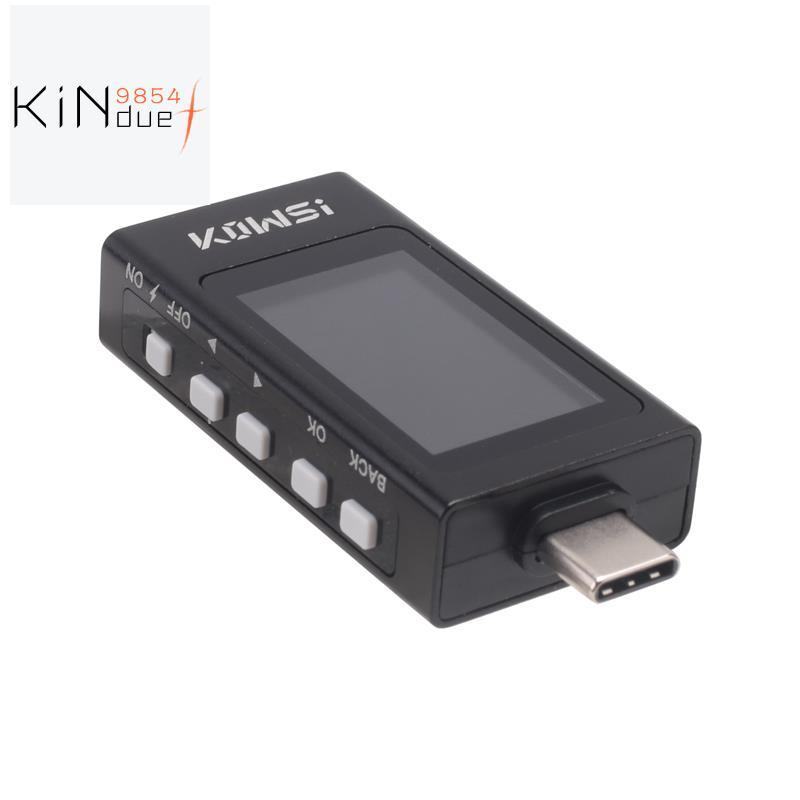 KWS-X1 Type-C Tester DC 3.3-36V 0-12A Digital Voltage Current Detection Meter จอแสดงผล IPS Fast Char