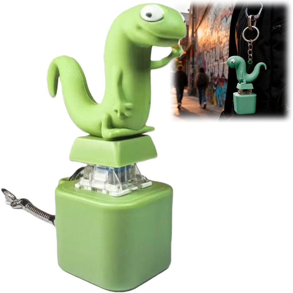 LizardKeychainSound,KeyboardFidgetToy,LizardClickerFidgetToy,lizardkeyring,CuteL/izardClickerwithUni