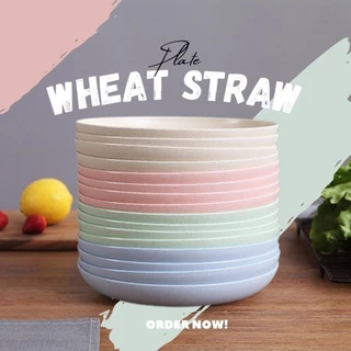 LoomLab จาน จานกลม จานก้นลึก ถ้วย ขนาด15-20cm จานข้าวฟางข้าวสาลี จานรักโลก สวย ปลอดภัย สไตล์มินิมอล
