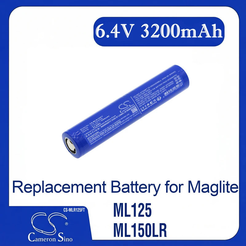 Cameron Sino แบตเตอรี่ทดแทนสําหรับ Maglite ML125, ML150LR, ML150LRX, เหมาะกับ P/N ILIF-3006526