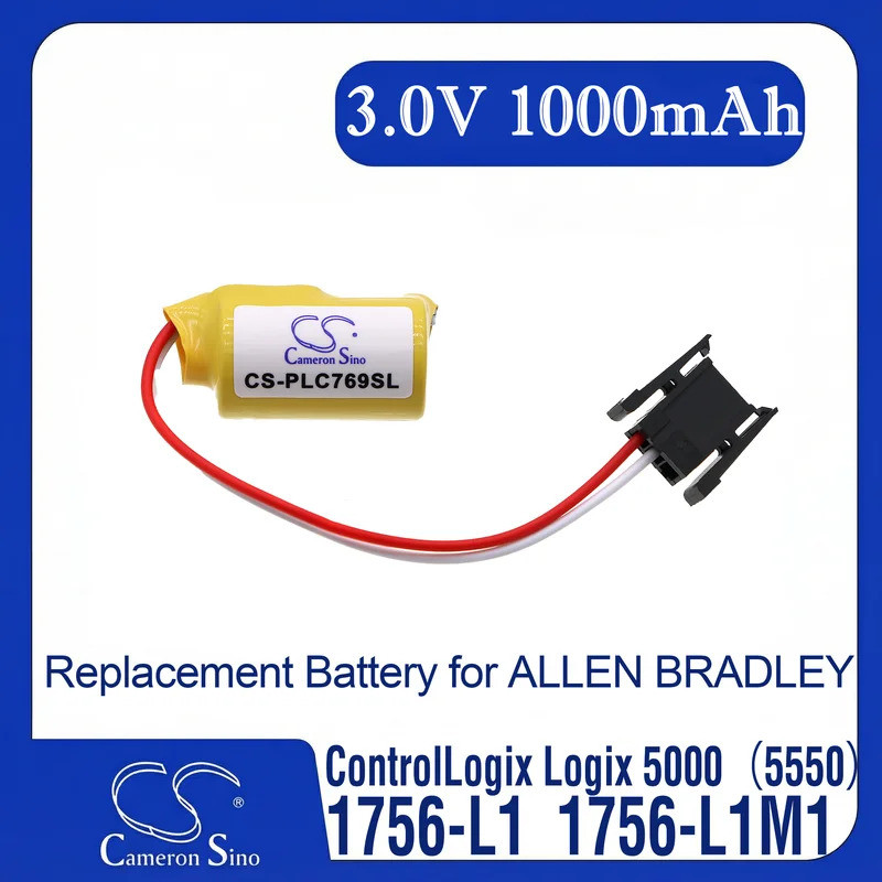 Cameron Sino แบตเตอรี่ทดแทนสําหรับ HHT MicroLogix 1500, SLC-5/01, SLC5/02, SLC-5/02, เหมาะกับ P/N
