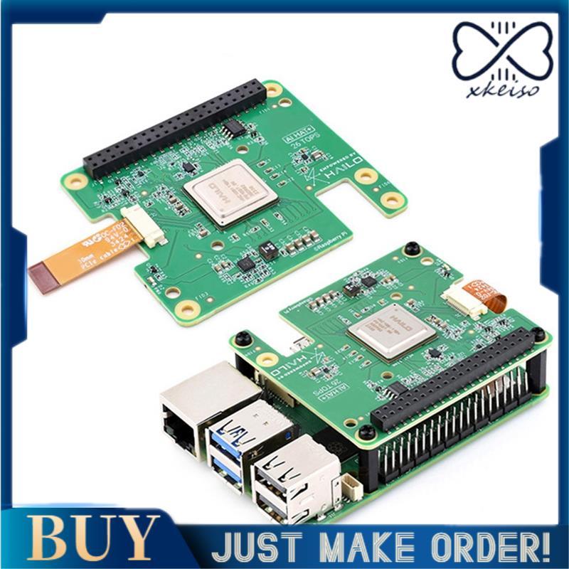 สําหรับ 5 AI HAT+ - Hailo8l PCIe M.2 HAT + 13Tops AI Board Kit สําหรับ Raspberry Pi5