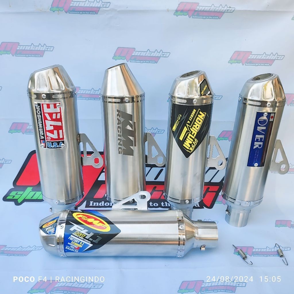 Norifumi ท่อไอเสียกระป๋องเท่านั้น norifumi fmf มากกว่า 38/51 มม. สําหรับ xtz 125 xr 200 klx 150 crf 150 ksr pro ฯลฯ