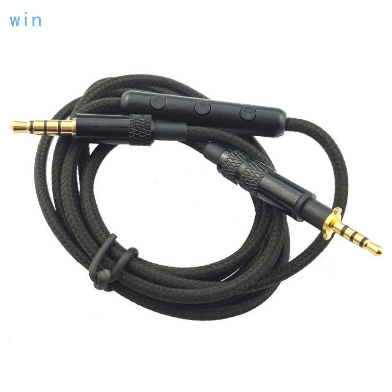 Win เปลี่ยนสายพร้อมการควบคุมระดับเสียงไมโครโฟนสําหรับ J55 J55A J88 J88A หูฟังชุดหูฟังสาย Fine Workma