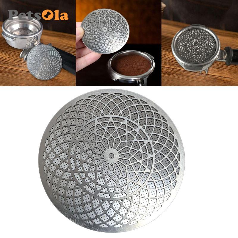 [Koolsoo2] Espresso Puck Screen Mesh Plate Professional Maintenance Metal 0.8mm หนา Disc Coffee Mach