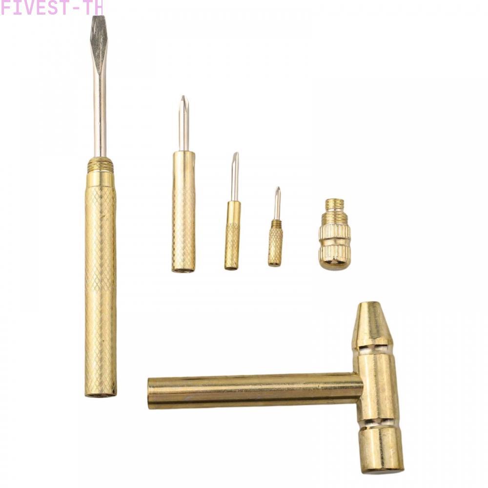 ⭐FIVESTARS⭐Brass Hammer Tools Portable Tool Slim Handle Nonslip Handle Durable Construction