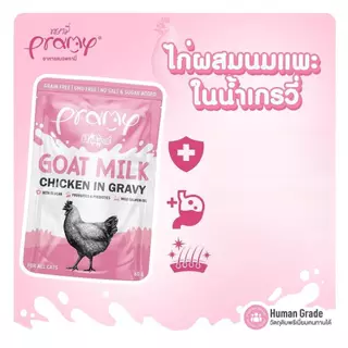 PRAMY อาหารเปียกแมว ยกลัง 4 โหล 48 ซอง (พรามี่) สูตรเติมวิตามิน สุขภาพดี