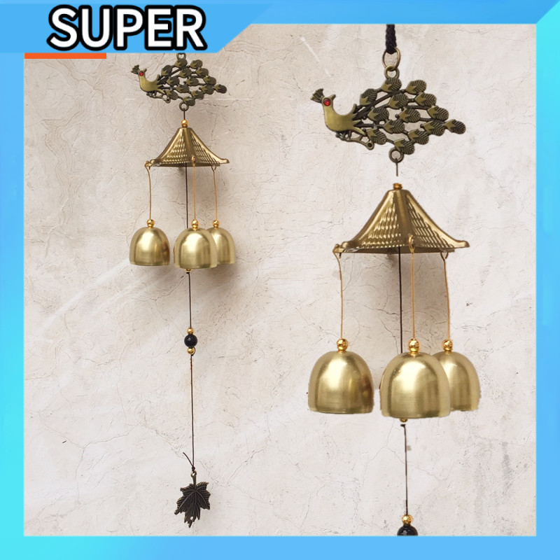 🐘 กระดิ่งลมโลหะรูปช้างศักดิ์สิทธิ์ คู่มงคล​ 🎐 สีบรอนซ์คลาสสิก งานโลหะดีเทลสวย 🔊 เสียงกังวานนุ่มนวล  A00276