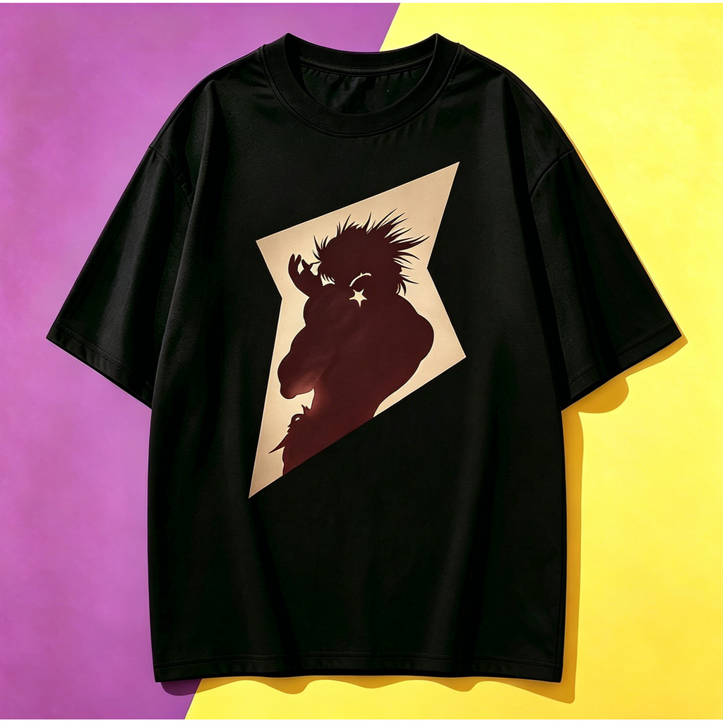 เสื้อยืด Oversize JoJo Dio Brando Silhouette Tee 100% Cotton Unisex เสื้อJoJo ทรงหลวม ผ้านุ่มใส่สบาย