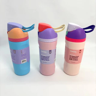 Owala FreeSip ขนาด 16oz - ขวดน้ำสแตนเลสสำหรับเด็ก กันหก กันรั่ว พร้อมหลอดดูด