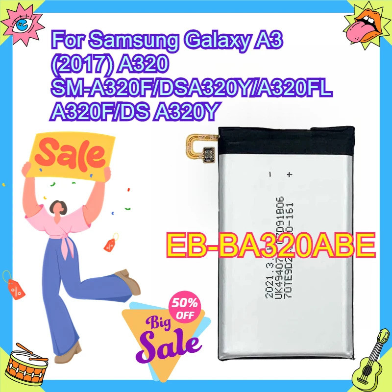 แบตเตอรี่โทรศัพท์มือถือ 2350mAh EB-BA320ABE สําหรับ Samsung Galaxy A3 (2017) A320 SM-A320F/DSA320Y/A