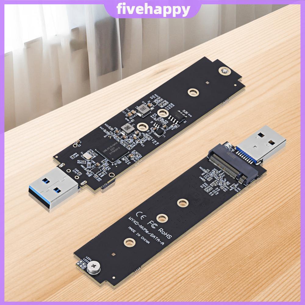 NVME เป็นอะแดปเตอร์ USB 10Gbps USB ถึง NVME PCI-E SSD Reader Dual Protocol NVMe SATA M2 SSD สําหรับ 
