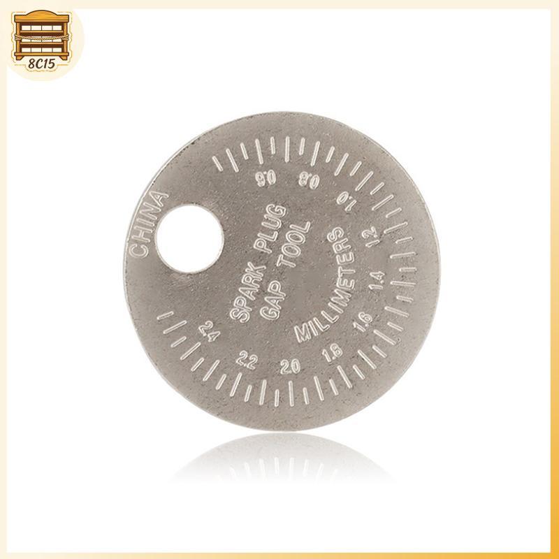 [8C15] การวัดเหรียญ-ประเภท 0.6-2.4 มม.ช่วงหัวเทียน Gage SparkPlug Gap Gauge เครื่องมือ [8C]