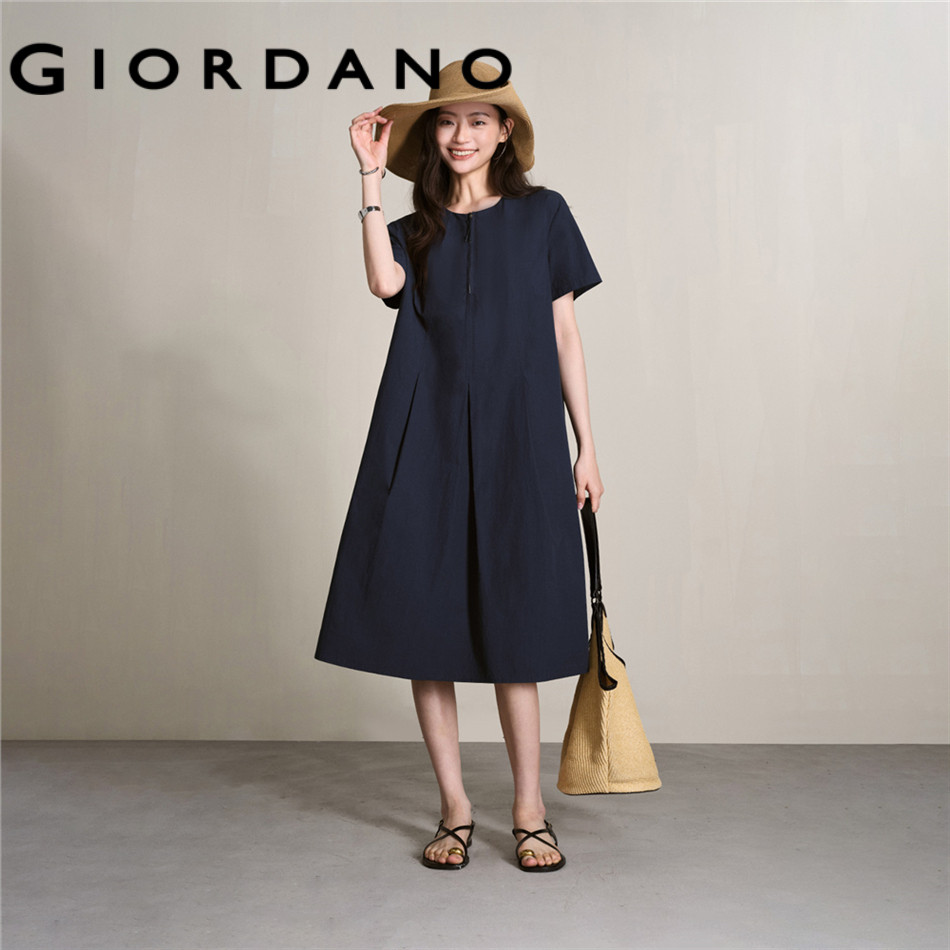 GIORDANO WOMEN Women Pure Cotton Dress 18466714