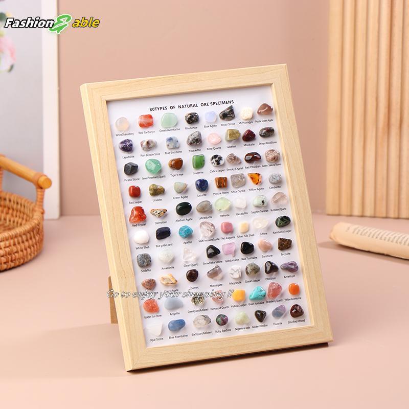 Fashion.shop03 80 Types Natural Mineral s : Classic Collection Of Crystal, Agate, Fluorite, Etc. สํา