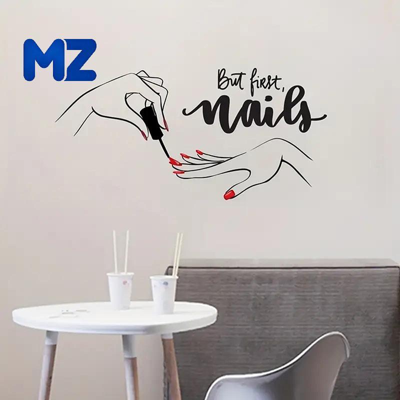[MZ] 1 ชิ้น Creative Nail Art Stiers Nail Art Studio Dressers Home Baground ผนังตกแต่ง Stiers Self-A
