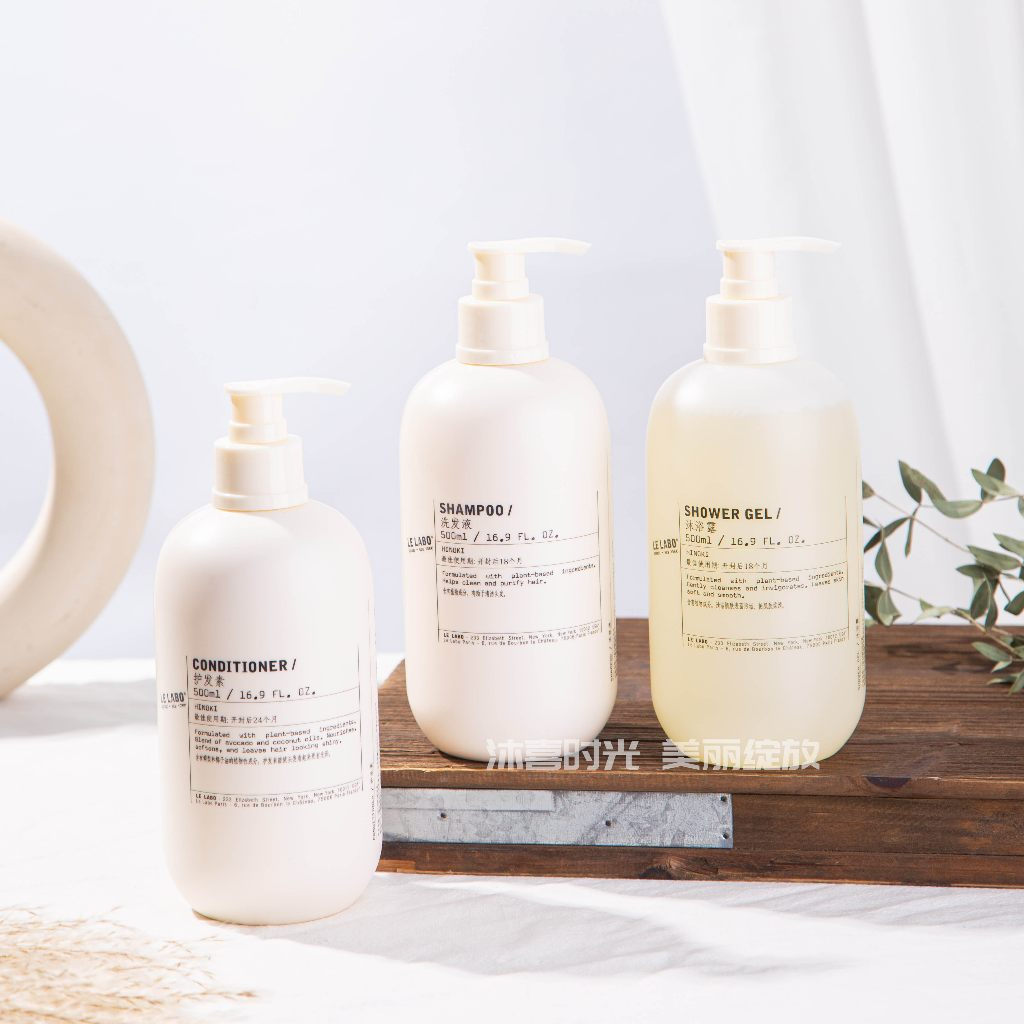 Yaluo S Hotel Lelabo Juniper HINOKI แชมพู ครีมนวดผม เจลอาบน้ํา 500ml Fluffy Care 2JC6 YV6Y