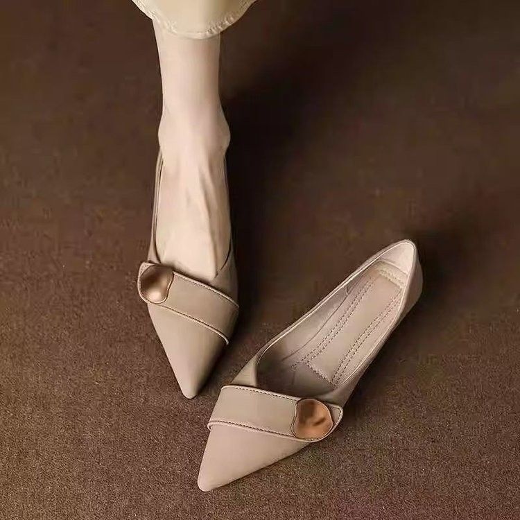 รองเท้าฤดูใบไม้ผลิ Soft-Soled All-Match Peas Shoes All-Match Ladies Flat Shoes 3.1