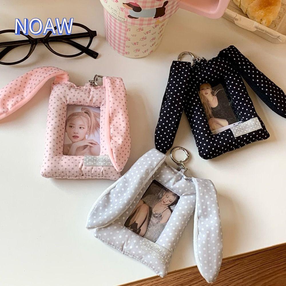 หมอนผู้ถือบัตรสไตล์เกาหลีนุ่มๆ มีลายหูกระต่าย พร้อมสายคล้องกระเป๋า ของขวัญน่ารัก