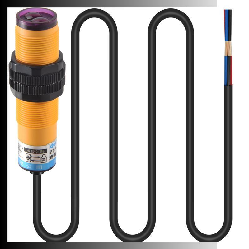 DC 3 สาย 6-36V PNP IR โฟโตอิเล็กทริคเซนเซอร์สวิทช์ 30 ซม.E18-B03P1 u1bhhrhds