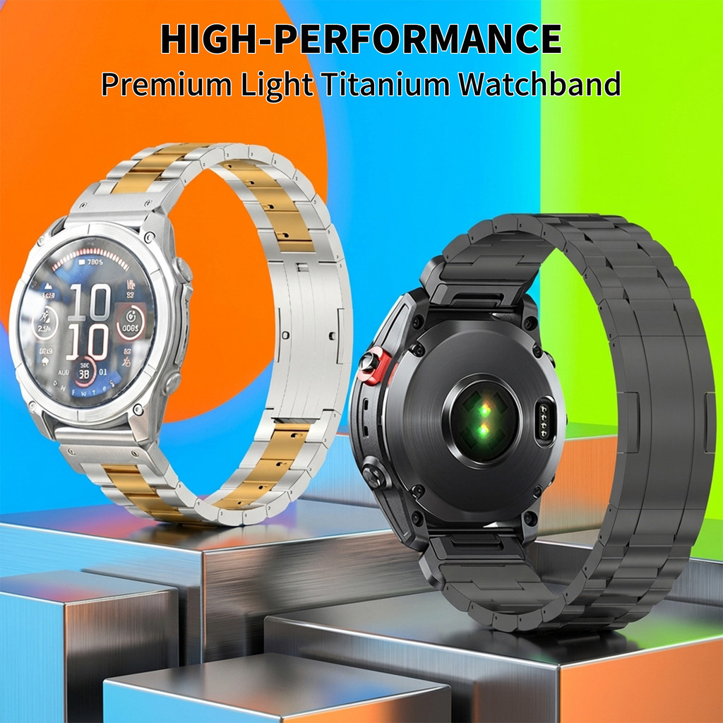 22 มม./26 มม.ไทเทเนียมน้ําหนักเบา QuickFit Band สําหรับ Garmin Fenix 8 & Enduro 3
