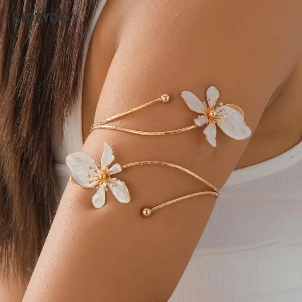 KIDZYOO Armlet สีทอง หัตถกรรมวินเทจ สำหรับสวมข้อมือและเป็นเครื่องประดับหรูหรา