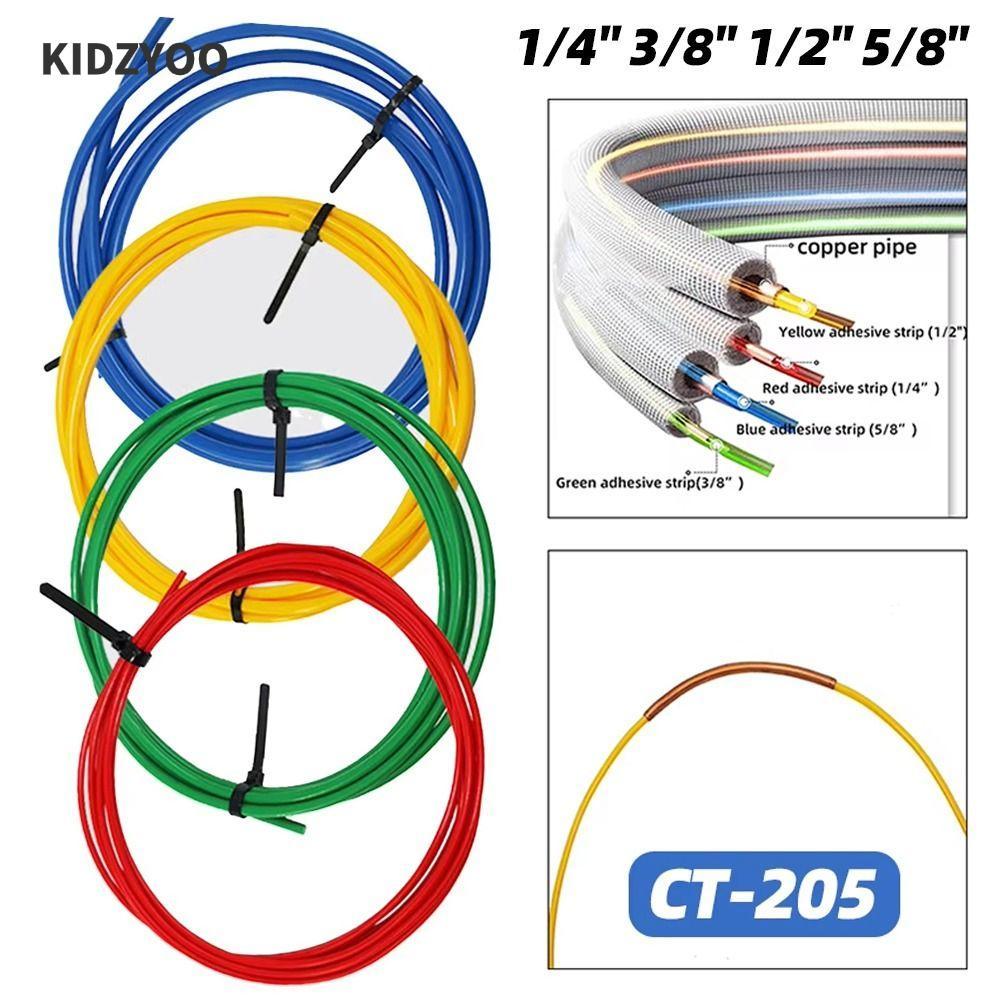 KIDZYOO 1 ชิ้น Bend ท่อป้องกัน Strip, 1/4 "3/8" 1/2/8" CT-205 ทองแดงท่อ Protector, PE พลาสติก Anti-Deformation 4 เมตรทองแดงหลอด Bender Kit หลอดสําหรับเครื่องปรับอากาศ