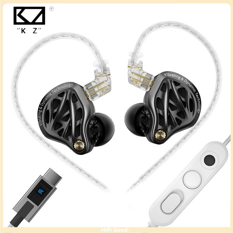 KZ Vibe X หูฟังสั่นสะเทือนความถี่ต่ํา HiFi Deep Bass ชุดหูฟังเสียงสเตอริโอหูฟังชนิดใส่ในหูสําหรับเพลง