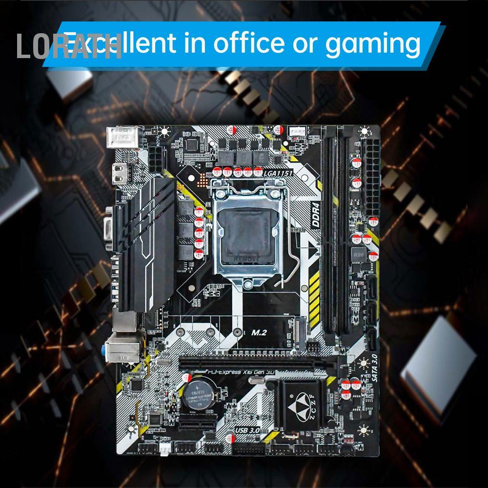 Lorath Lorath Fangzi H310A4 V1.1 GAMING Motoard ความถี่ 2666MHz A1151(Intel 6/7/8/9th Gen) ใช้งานร่ว