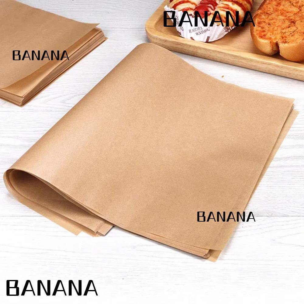 BANANA1 50/200PCS กระดาษรองอบ, Air Fryer Anti-oil Baking Mat,ทนอุณหภูมิสูงย่างเหมาะสําหรับเบเกอรี่ไม่ติดครัว