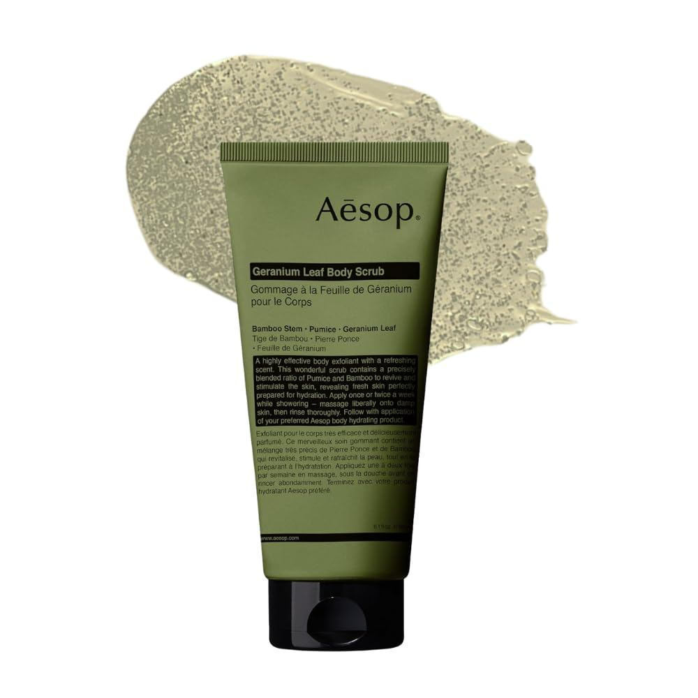 AESOP AESOP Geranium Exfoliating Body Scrub | ผิวเนียนนุ่ม ชุ่มชื่น | 6.2 ออนซ์/180มล
