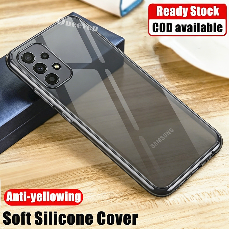 สําหรับ Samsung Galaxy A32 5G 6.5 นิ้ว SM-A326B A326BDS Slim Fit คริสตัลใสยืดหยุ่นด้านในซิลิโคน Anti