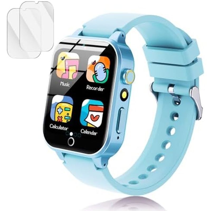 Luyiilo Kids Games Watch, with 26 Puzzle Games, Touch Screen, HD Camera, Alarm Clock, Toys for Ages 