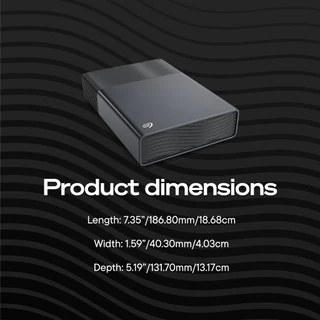 Seagate One Touch External Hard Drive Desktop HDD USB-C รองรับ Windows/macOS พร้อม Rescue Recovery(STNB)