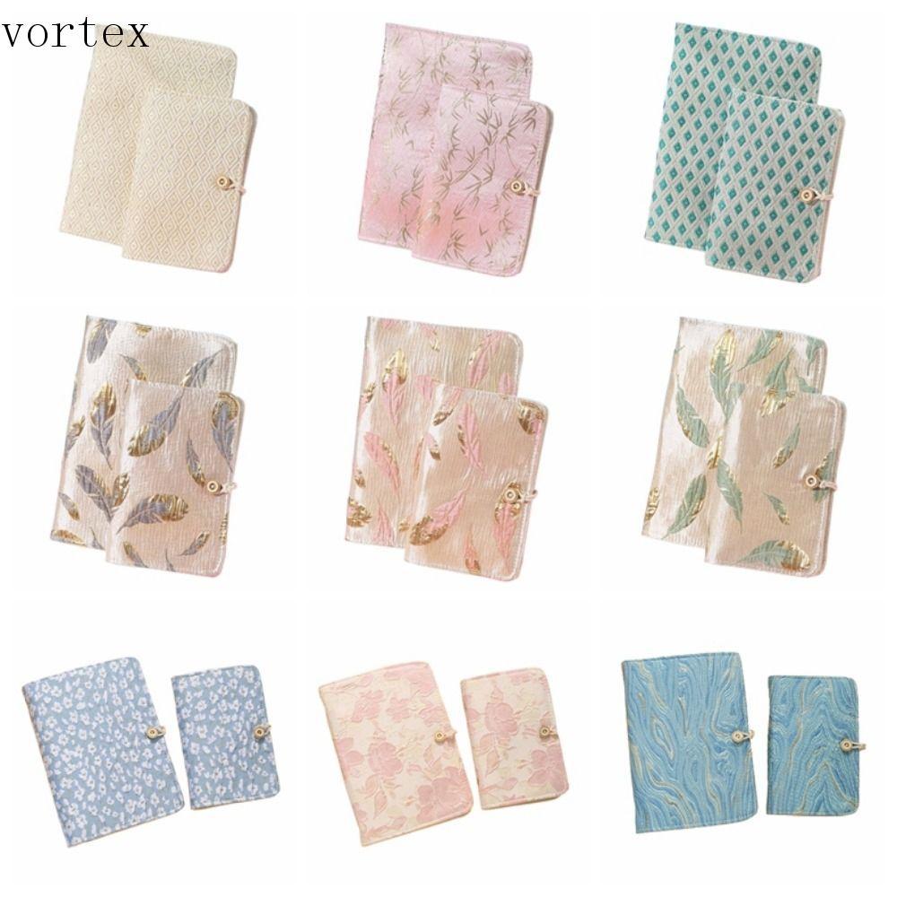 VORTEXG ปกหนังสือแบบหลวม, A5/A6 Creative Mini Budget Binder Cover, ของขวัญปัก 3D 6 แหวนปกโน๊ตบุ๊ค Pl