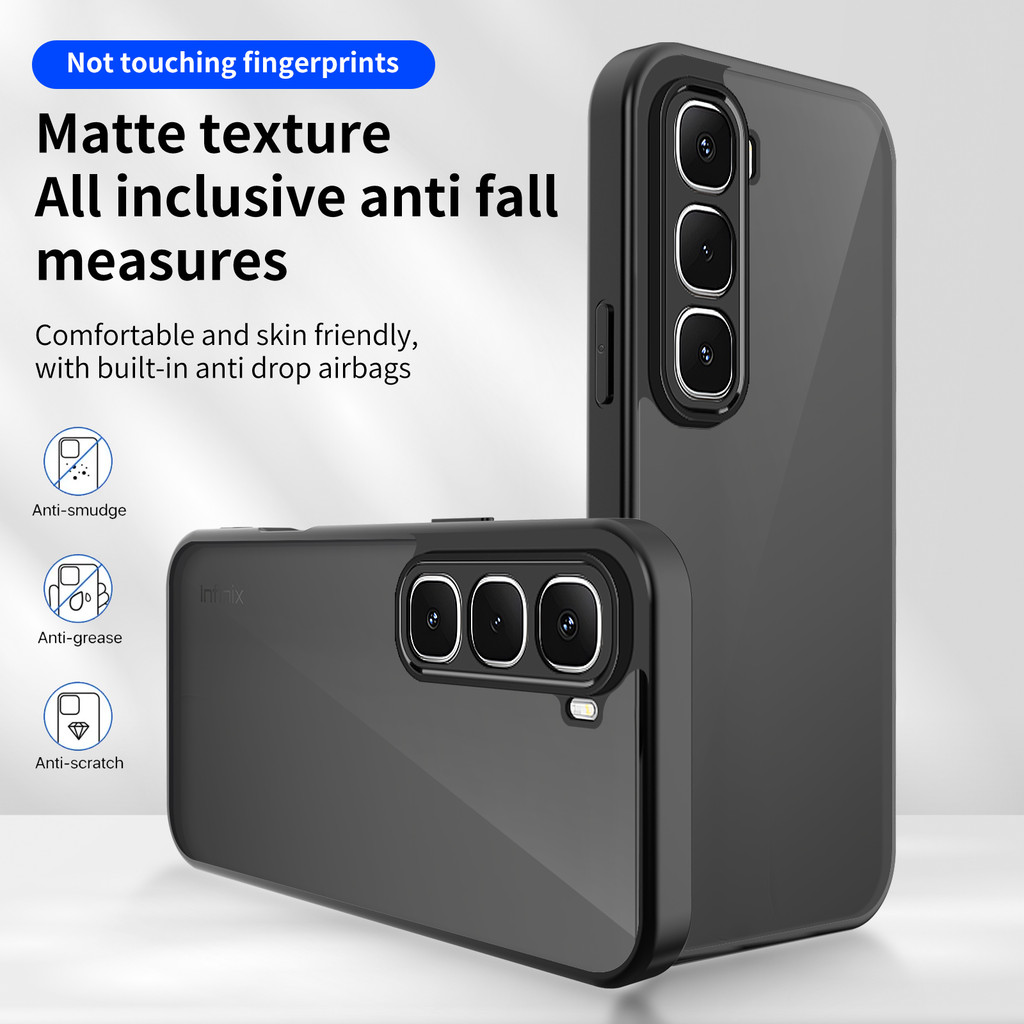 เคสโทรศัพท์ ผิวด้าน ใช่สำหรับ infinx Hot70 Tecno Spack 30C Smart20 X6840 Note60 Note Edge Note60Pro คสแข็ง 054